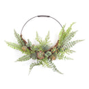 Melrose Fern and Succulent Moss Half Werath 20"D Wall Decor, Plastic