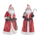 Melrose Hooded Terracotta Santa Figurine (Set of 2)