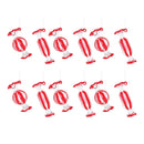 Melrose Glass Peppermint Candy Ornament (Set of 12)
