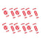 Melrose Glass Peppermint Candy Ornament (Set of 12)