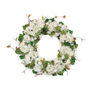 Melrose Hydrangea and Seedum Floral Wreath 32"D