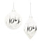 Melrose Frosted Glass Joy Ornament (Set of 6)