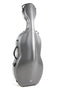 GEWA PURE Polycarbonate 4.8 Cello Case - Grey, Lightweight w/ Wheels