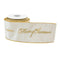 Melrose Embroidered Merry Christmas Wired Ribbon 4" x 5 Yds.