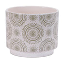 Melrose Stone Floral Patterned Planter Set of 3 Planter, Dolomite