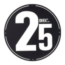 Melrose Cut Metal December 25th Plaque 24"D
