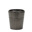 Melrose Pewter Metal Planter with Tapered Design Set of 3 Planter