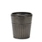 Melrose Pewter Metal Planter with Tapered Design Set of 3 Planter