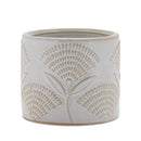 Melrose Porcelain Floral Patterned Planter Set of 2 Planter, Porcelain