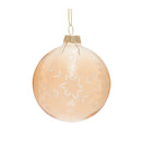 Melrose Snowflake Etched Glass Ornament (Set of 12)
