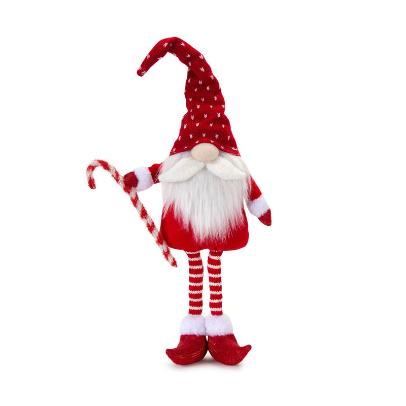 Melrose Plush Standing Holiday Elf Gnome Decor (Set of 2)