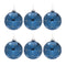 Melrose Geometric Glittered Glass Ball Ornament (Set of 6)