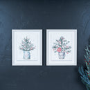 Melrose Potted Pine Tree Wall Art (Set of 2)