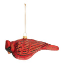 Melrose Glittered Glass Cardinal Bird Ornament (Set of 6)
