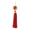 Melrose Holiday Jewel Tassle Ornament (Set of 6)