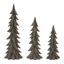 Melrose Velvet Pine Tree (Set of 3)