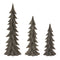 Melrose Velvet Pine Tree (Set of 3)