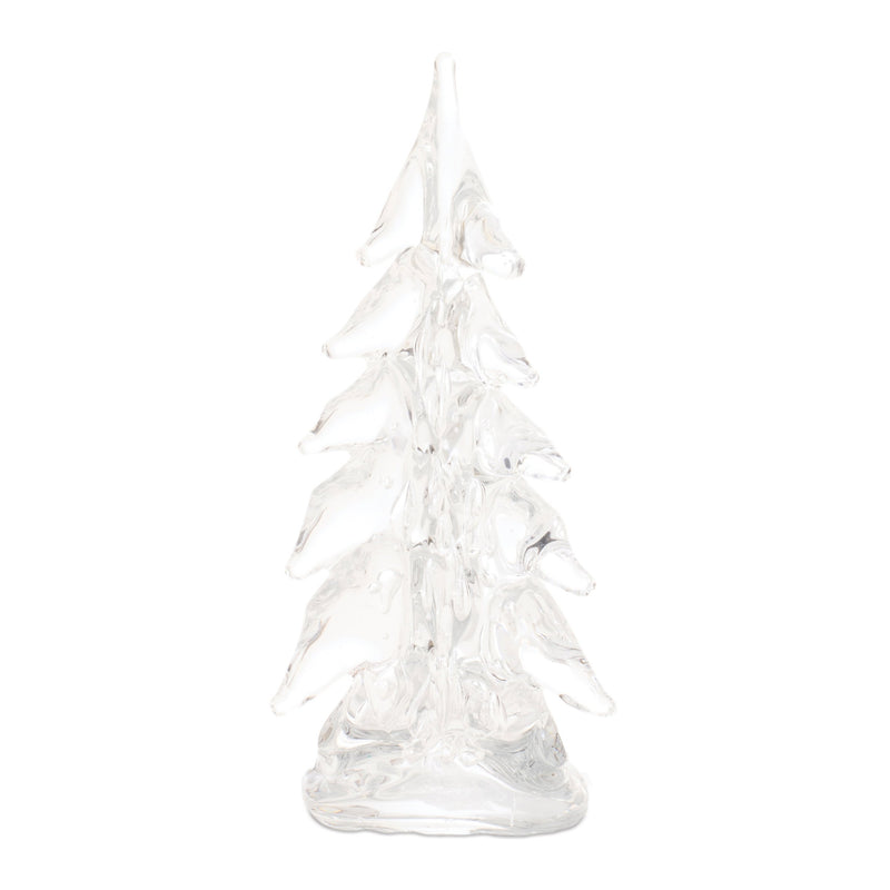 Melrose Clear Glass Pine Tree (Set of 2)
