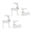 Melrose Winter Deer Figurine (Set of 4)