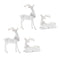 Melrose Winter Deer Figurine (Set of 4)