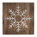 Melrose Distressed Wood Snowflake and Tree Block (Set of 2)