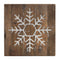 Melrose Distressed Wood Snowflake and Tree Block (Set of 2)