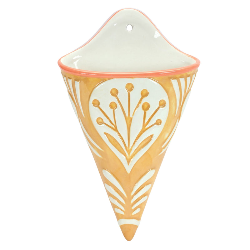 Melrose Ornamental Ceramic Wall Pocket