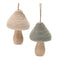 Melrose Felt Fabric Mushroom Ornament (Set of 12)