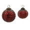 Scalloped Glass Ball Ornament (Set of 12)