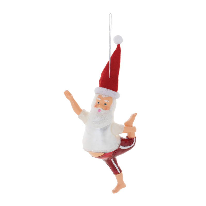 Melrose Santa Yoga Ornament – Set of 6