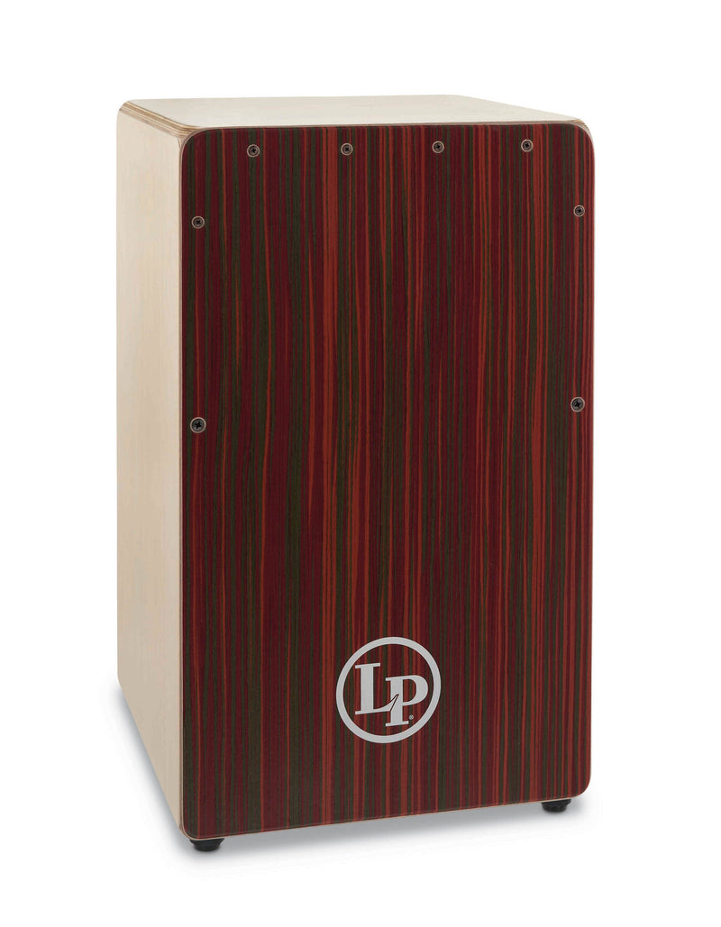 Latin Percussion LP1491RB Woodshop Cajon w/ Red Blur Soundboard