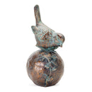 Melrose Perched Bird on Orb with Bronze Finish (Set of 2) Multicolor