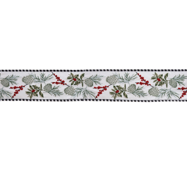 Melrose Pine Berry Ribbon 4" x 5 yds.
