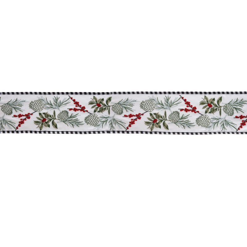 Melrose Pine Berry Ribbon 4" x 5 yds.