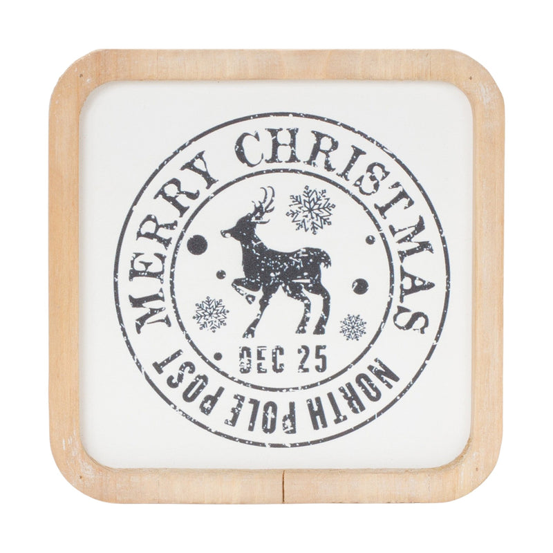 Melrose Holiday Mail Stamp Plaque (Set of 12)