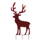 Melrose Metal Deer Cut-Out Yard Stakes – Set of 2