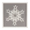 Melrose Framed Paper Mache Snowflake Plaque (Set of 2)