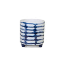 Melrose Tie-Dye Design Footed Planter Set of 2 Planter, Tie-Dye, Dolomite