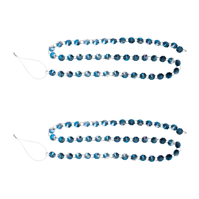Melrose Iridescent Glass Jewel Garland (Set of 2)