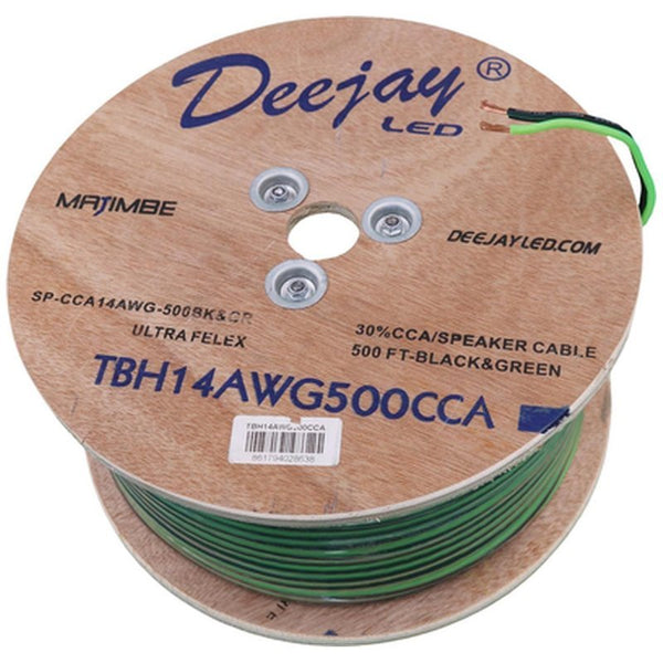 DEEJAY LED 14GA 500ft Speaker Wire CCA TBH14AWG500CCA