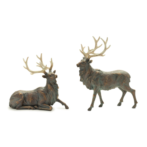 Melrose Elegant Resin Deer Set of 2