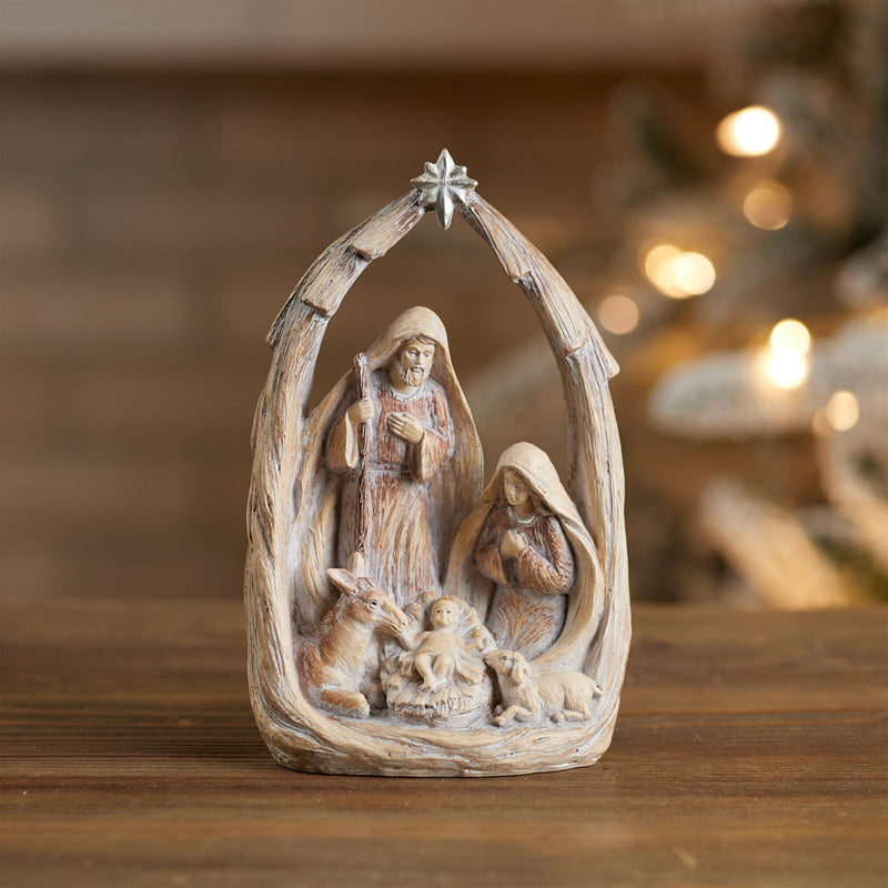 Melrose Holiday Nativity Scene Display 8"H