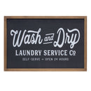 Melrose Wood Laundry Sentiment Sign 18.25"L Wall Decor, Modern, Wood