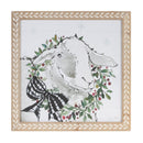 Melrose Framed Winter Farm Animal Print (Set of 2)