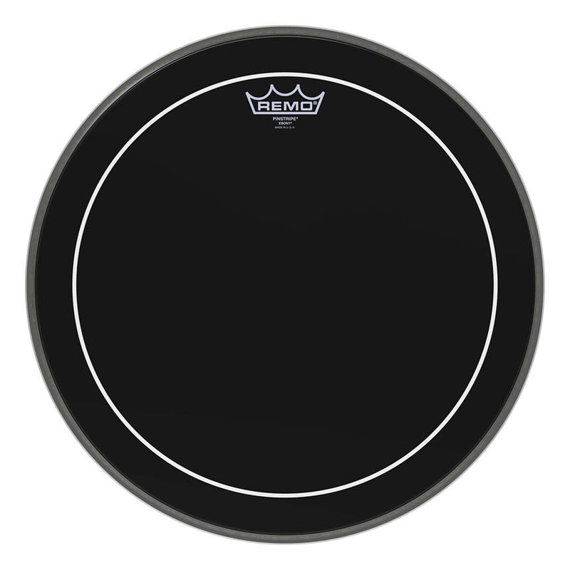 Remo ES-1616-PS Pinstripe Ebony 16" Bass Drumhead