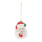 Melrose Glass Santa with Hot Cocoa Ornament (Set of 6)