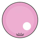 Remo Powerstroke Colortone Pink Skyndeep 22" Bass Drumhead w/ 5″ Offset Hole