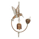 Melrose Iron Hummingbird and Bell Rain Chain