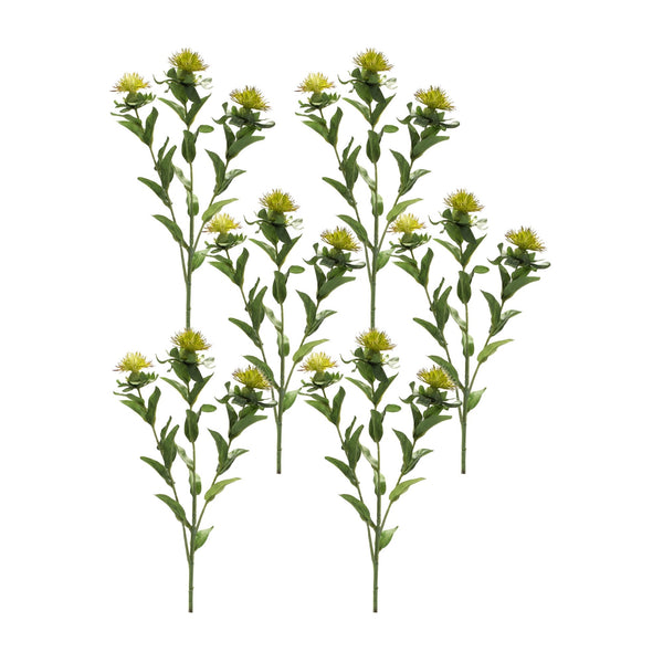 Melrose Green Thistle Floral Spray (Set of 6)