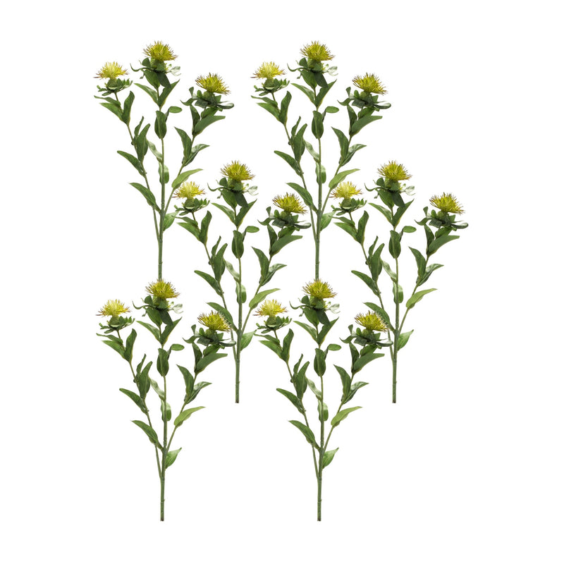 Melrose Green Thistle Floral Spray (Set of 6)